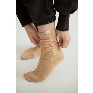 Lunilou čarape LNL Cozy socks - Latte 