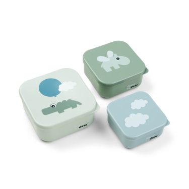Done by deer - Kutije za grickalice, Happy clouds Green