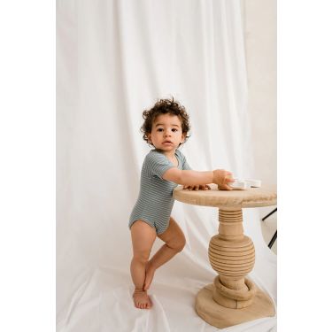 lunilou bodysuit s/s silver blue/ iced latte