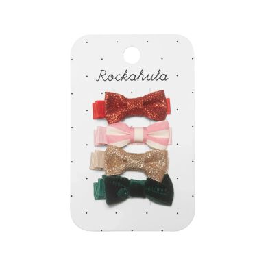 Rockahula Kids - Božićne mini mašnice za kosu 