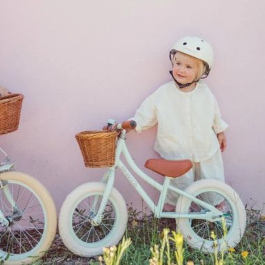 Banwood Balans Bicikl First Go Vintage – Pale Mint + Pletena korpica