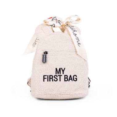 Childhome dječji ruksak 'MY FIRST BAG' Teddy Off White