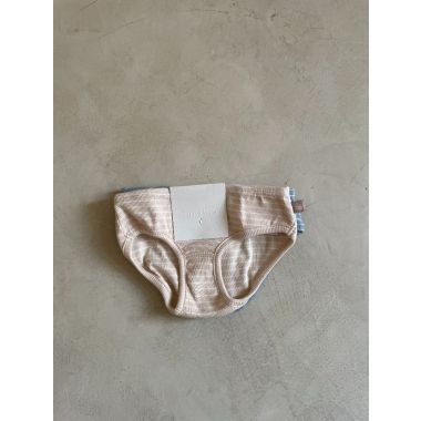 Lunilou - Gaćice za djevojčice s prugama, silver blue/stripes sand 2 kom